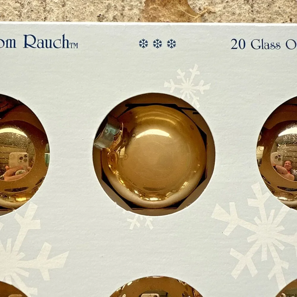 Lot Of 44 Rauch Holiday Time Shiny Glass Ball Christmas Ornament Made in USA - Picture 6 of 11